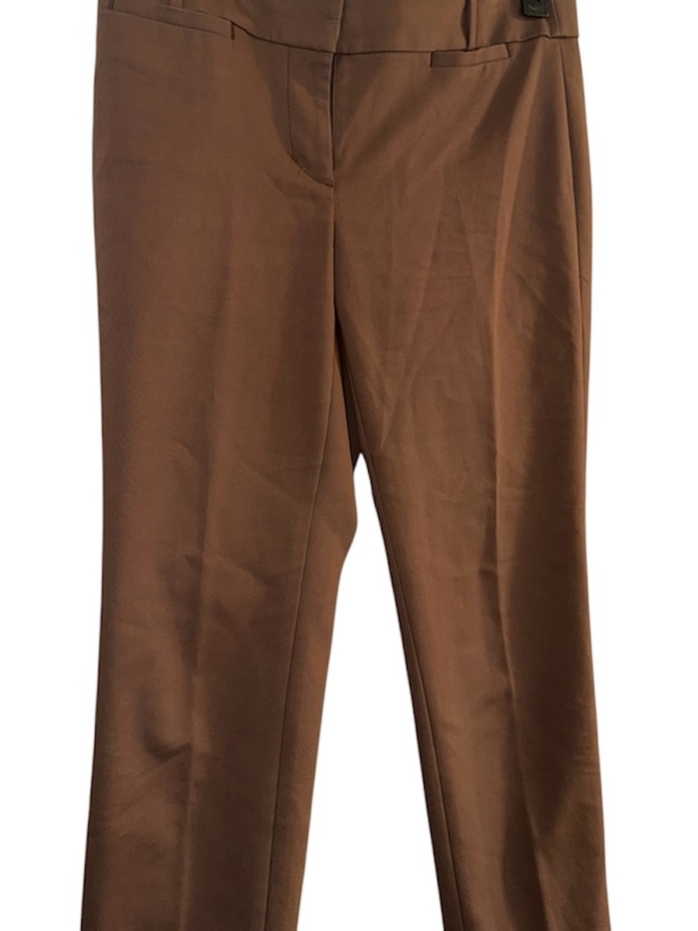 LOFT Brown Straight-Leg Trousers